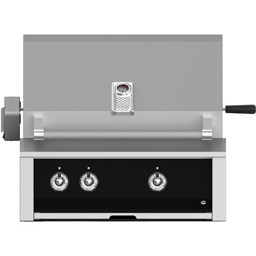 Hestan ASPIRE Grill Built-In 2 U-Burner Rotisserie 30" - Liquid Propane - Stealth