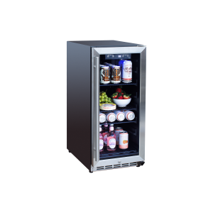 TrueFlame 15" Outdoor Refrigerator - Glass Door