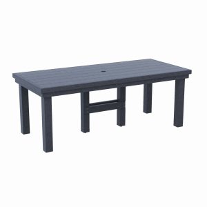 CR Plastic Napa 84" Dining Table in Slate Grey