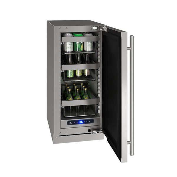 U-Line® 15" Stainless Solid Outdoor Refrigerator