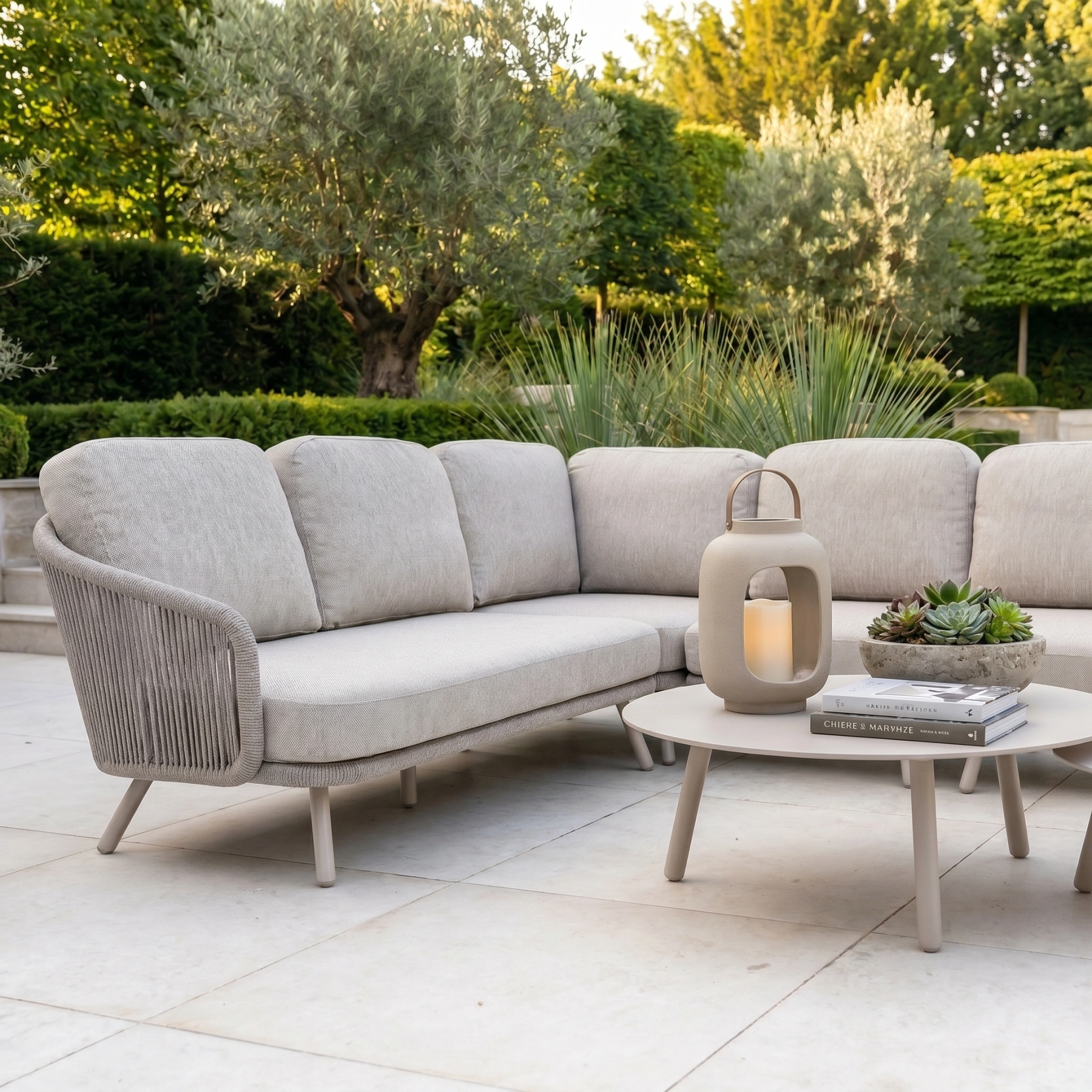 Dekota Large Corner Sofa Set in Fawn product detail
