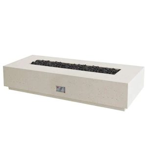 FireGear Sanctuary 1 Rectangular 76" Fire Table in Arctic White