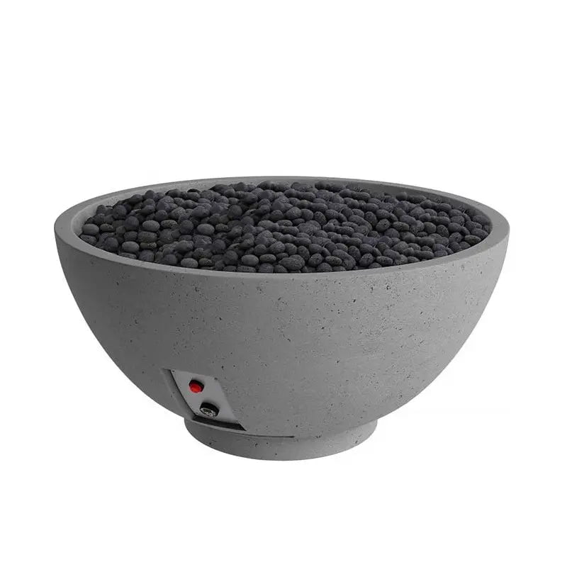 FireGear Sanctuary 3 Round 30" Fire Table in Slate Grey