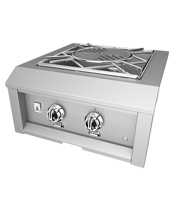 Hestan Power Burner Built-In 24" - Liquid Propane - Stealth