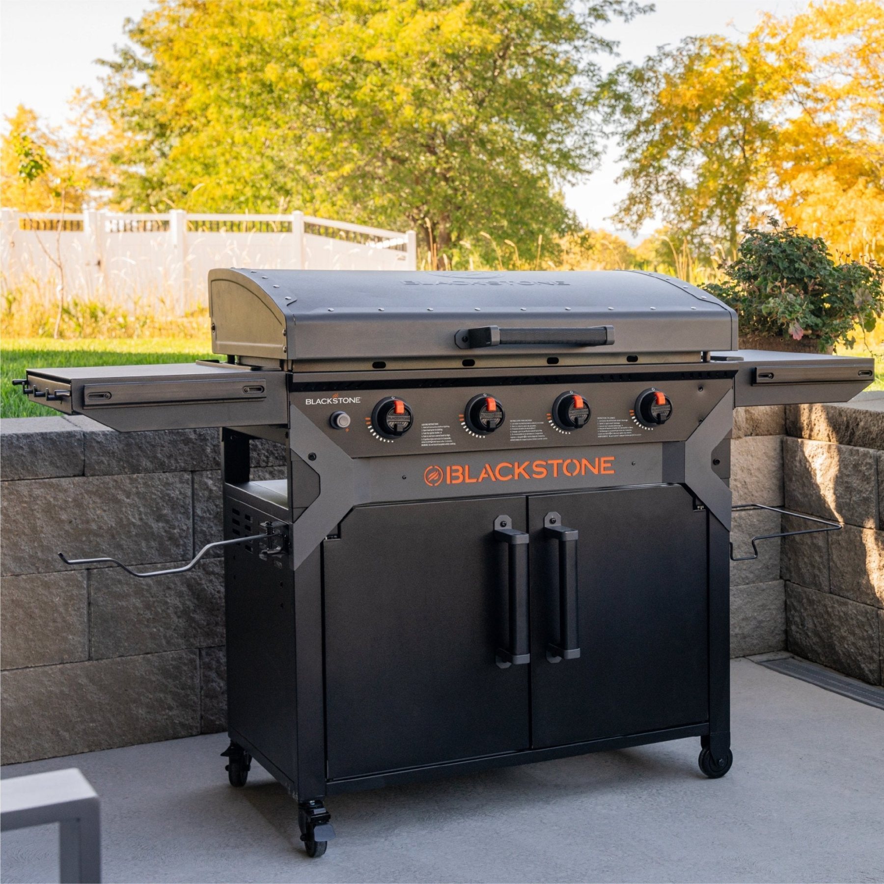Iron Forged 36” Griddle with Cabinet