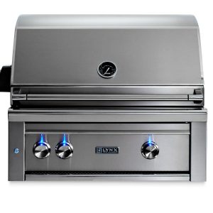 Lynx 30" Built-in Grill w All Trident Infrared Burners and Rotisserie - Surf - Liquid Propane