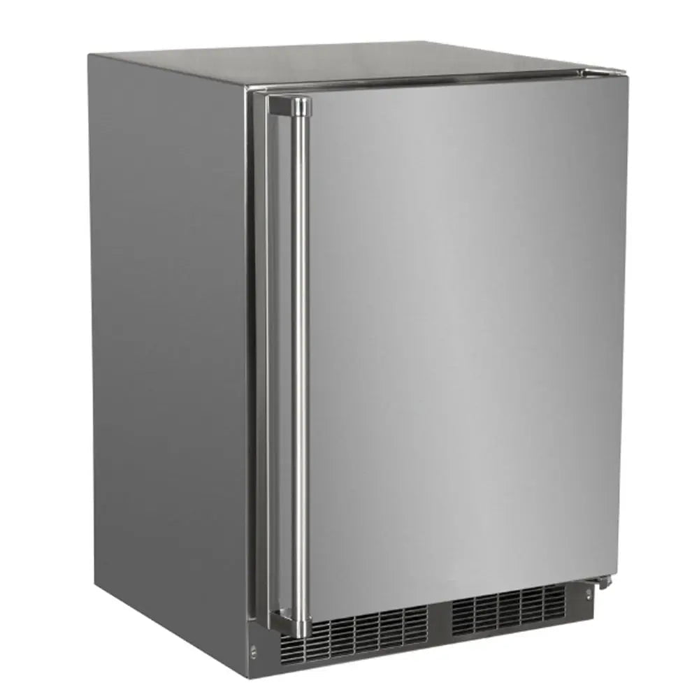 Marvel 24" Outdoor Built-In All Refrigerator, Solid Stainless Reversible Door with Lock