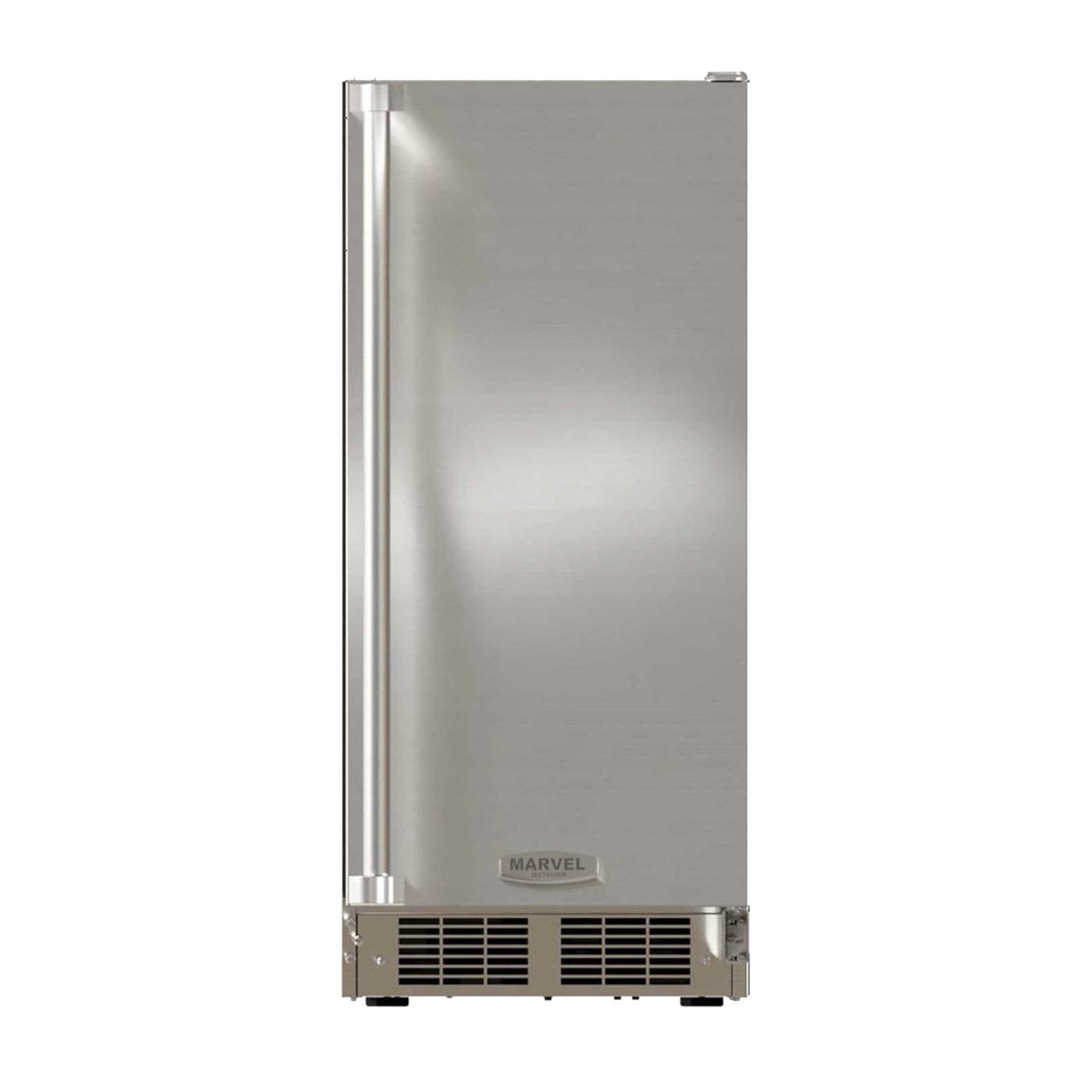 Marvel 15-Inch 39Lb. Outdoor Rated Clear Ice Machine With Installed Drain Pump and Solid Stainless Steel Door (Reversible Hinge) - MOCP215SS01B