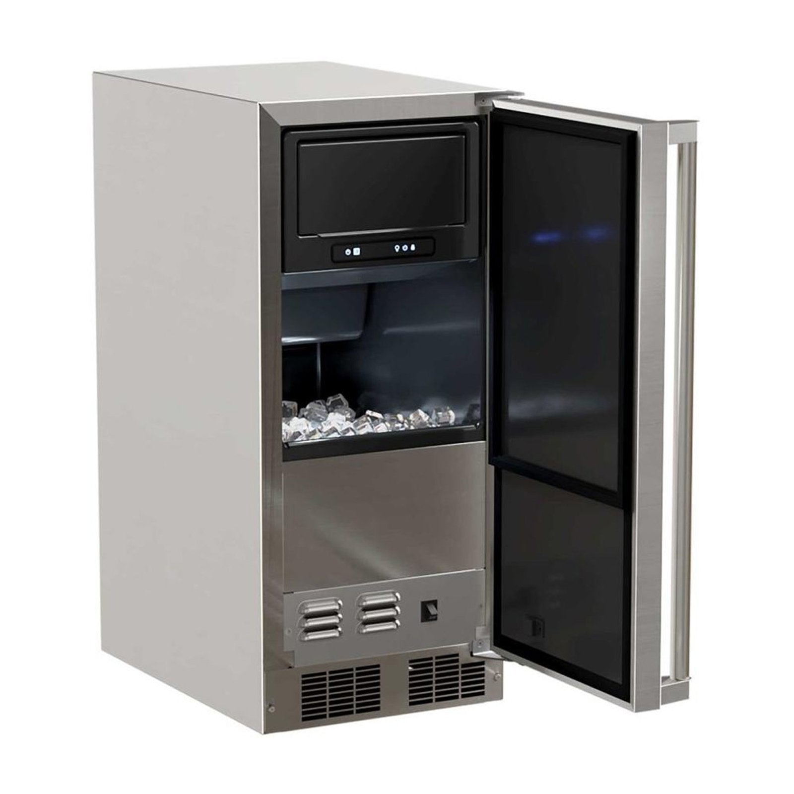Marvel 15-Inch 39Lb. Outdoor Rated Clear Ice Machine With Installed Drain Pump and Solid Stainless Steel Door (Reversible Hinge) - MOCP215SS01B product detail