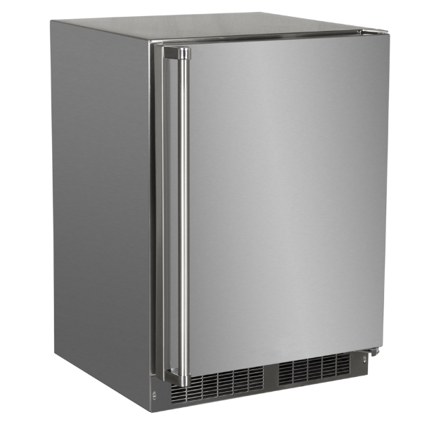 24-in Outdoor Built-in Refrigerator Freezer - Stainless Steel Solid