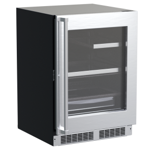 24-in Professional Built-in Refrigerator - Stainless Steel Glass