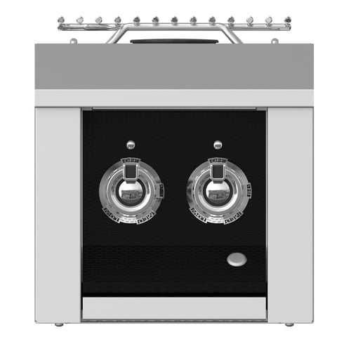 Hestan ASPIRE Double Side Burner Built-in 12" - Liquid Propane - Stealth