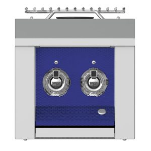 Hestan ASPIRE Double Side Burner Built-in 12" - Natural Gas - Bora Bora Blue