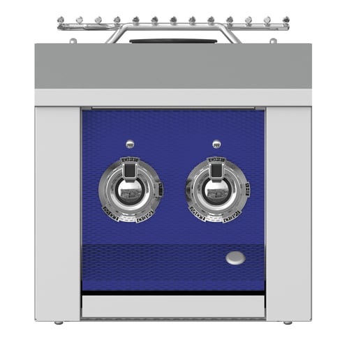 Hestan ASPIRE Double Side Burner Built-in 12" - Natural Gas - Bora Bora Blue