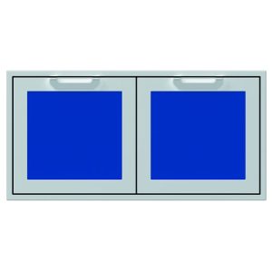 Hestan 42" Double Access Door Recessed Marquise Accented Panels S - Bora Bora Blue