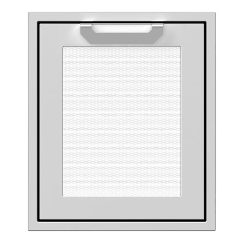 Hestan 18" Left Swing Access Door Recessed Marquise Accented Panel - Marshmallow