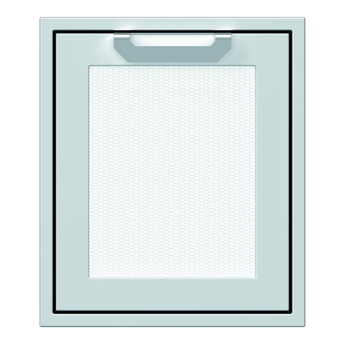 Hestan 18" right Swing Access Door Recessed Marquise Accented Pane - Marshmallow
