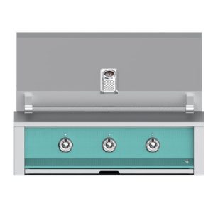 Hestan ASPIRE Grill Built-In 3 U-Burner 36" - Liquid Propane - Pacific Fog