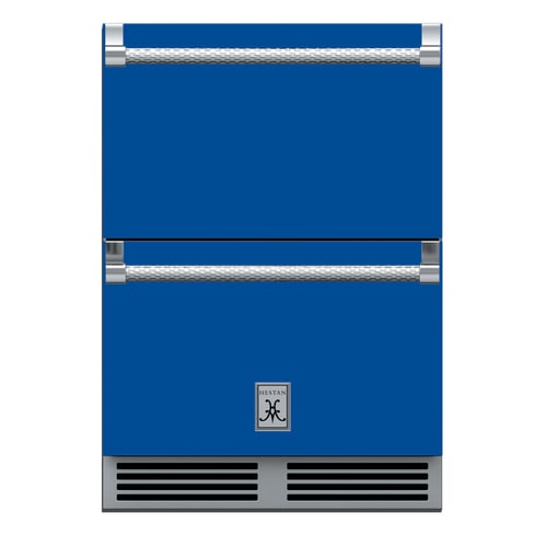 Hestan Outdoor Refrigerator & Freezer Drawers 24" with Lock - Bora Bora Blue