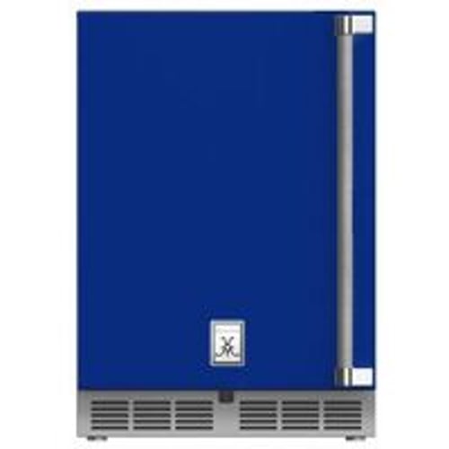 Hestan Outdoor Refrigerator 24" Lock Left Hinged - Bora Bora Blue