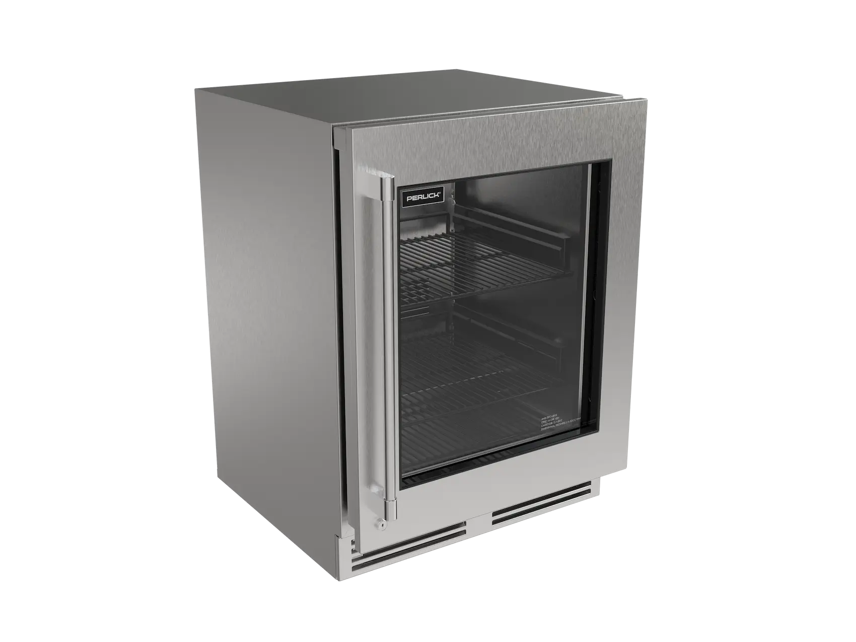 Perlick G5 Core 24" Shallow ADA Indoor/Outdoor Premium Refrigerator Glass Door Panel Ready