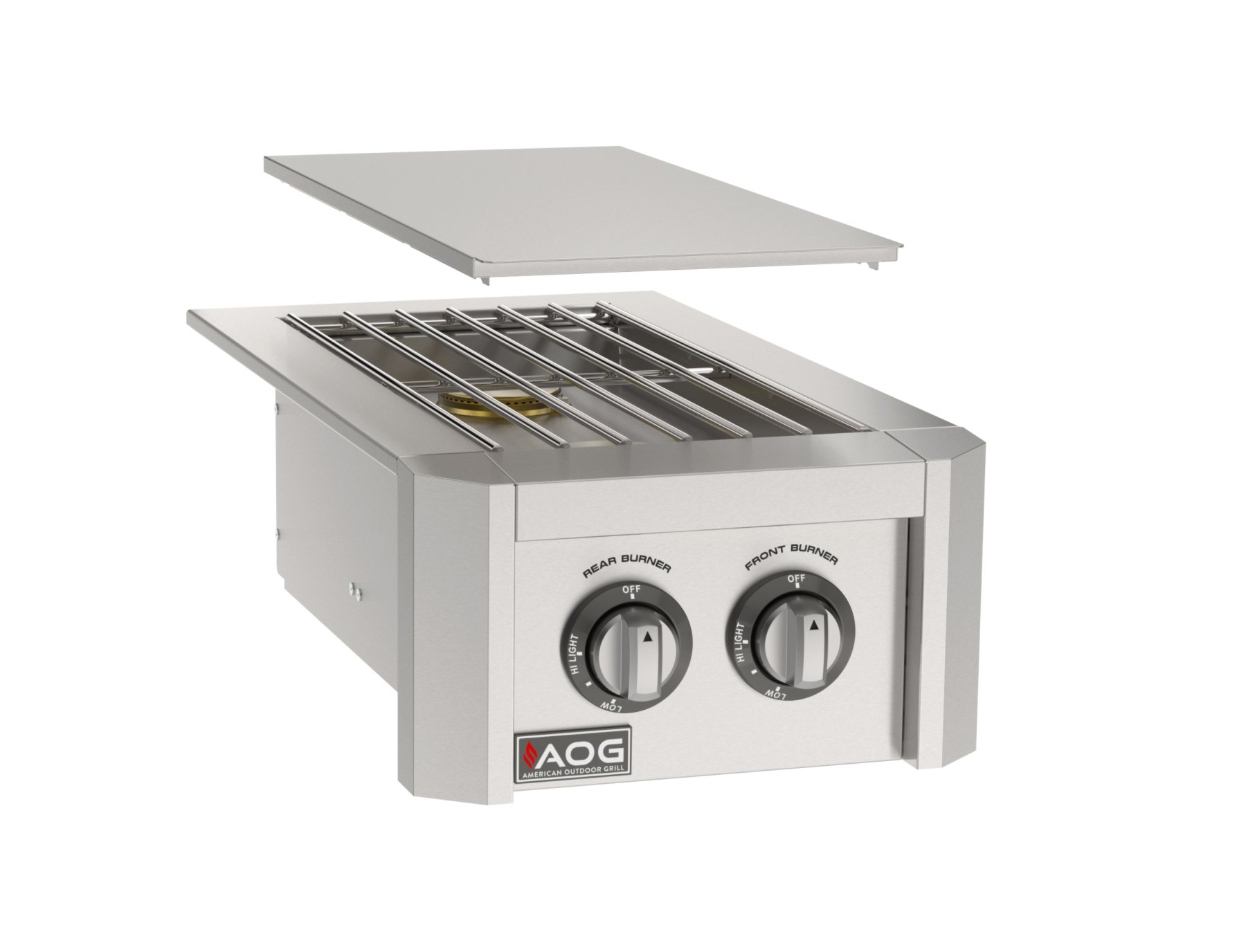 AOG Double Side Burner - Drop-In, Propane