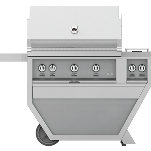 Hestan 36" Grill & Deluxe Cart 2 Trellis Burners 1 Sear Burner D - Natural Gas - Burgundy