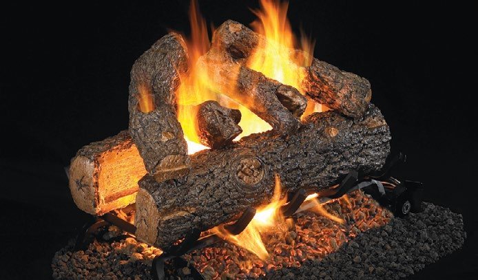 Real Fyre 18/20" Vented Charred Oak Log Set