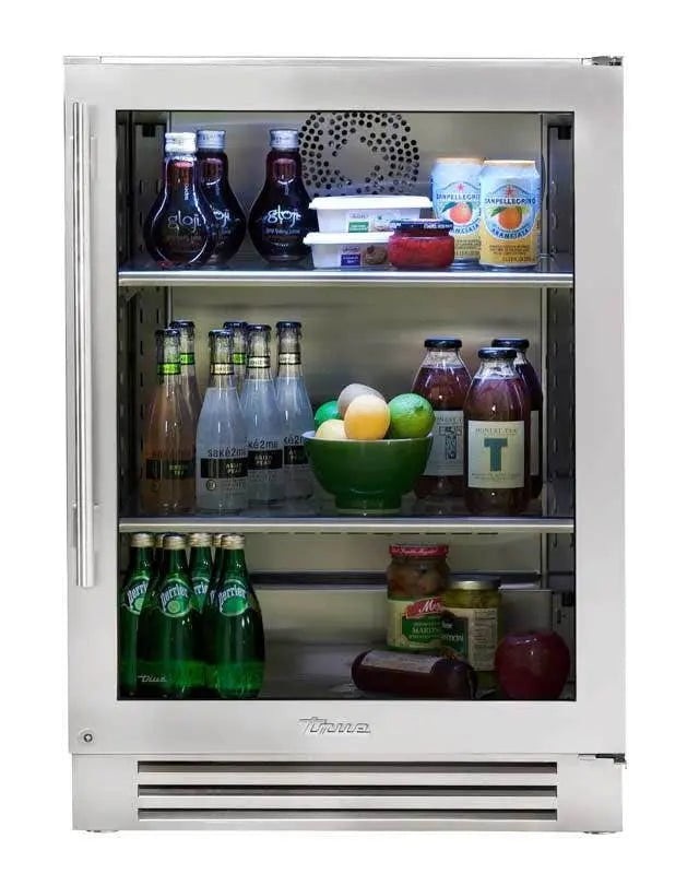 TRUE 24" Undercounter Refrigerator, Glass Door