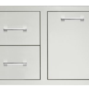 TrueFlame 33" Door & Double Drawer Combo