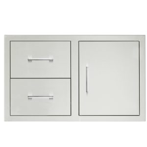 TrueFlame 36" Door & Double Drawer Combo
