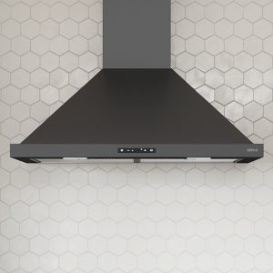 Zephyr Ombra Chimney Hood 30" LED ACT - Black Stainless